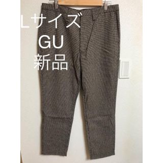 ジーユー(GU)の【美品】GUパンツ　メンズ　千鳥柄(スラックス)