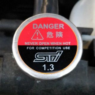 スバル - 【売れ筋】スバル STi ラジエターキャップ耐熱ステッカーの