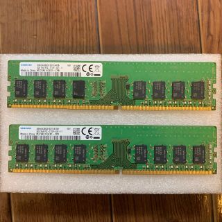 SAMSUNG DDR4 4G 2133MHz メモリ2枚(計8G)(PCパーツ)