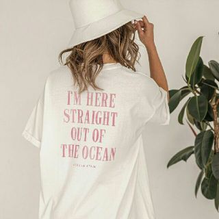 アリシアスタン(ALEXIA STAM)の【新品】ALEXIASTAM BackMessageTee 半袖ロゴTシャツ(Tシャツ(半袖/袖なし))