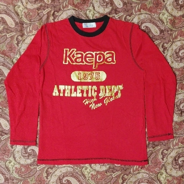 Kaepa(ケイパ)のKaepa ATHLETICS/長袖 Tシャツ/150cm/男子/レッド キッズ/ベビー/マタニティのキッズ服男の子用(90cm~)(Tシャツ/カットソー)の商品写真