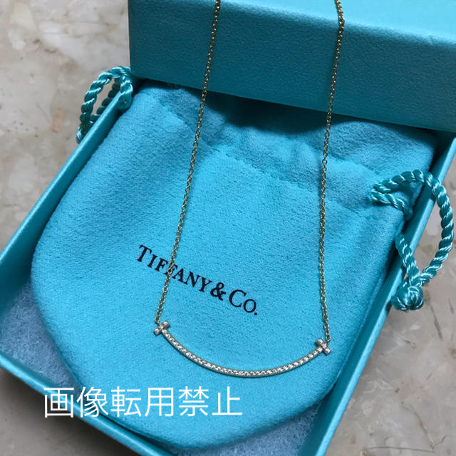 Tiffany & Co.(ティファニー)の【Atsu様ご専用】 ティファニー　Tスマイル　ダイヤ　イエローゴールド　YG レディースのアクセサリー(ネックレス)の商品写真