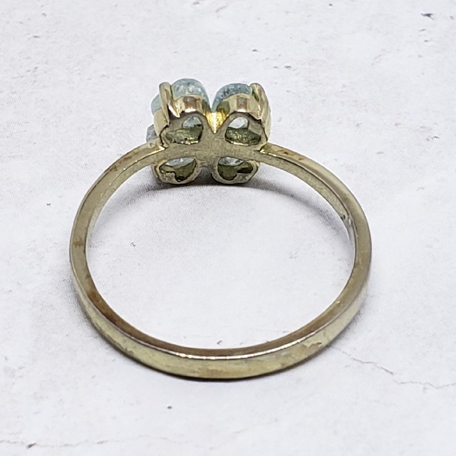 幸せの四つ葉のクローバー　☘️　キラキラ✨指輪　リング ジルコニアキュービック レディースのアクセサリー(リング(指輪))の商品写真