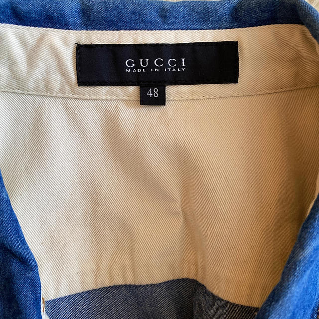 Gucci(グッチ)のGUCCI  デニムシャツ　レア物 メンズのトップス(シャツ)の商品写真