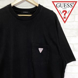 ゲス(GUESS)のGUESS ゲス ビッグシルエット ポケットTシャツ 刺繍ロゴ(Tシャツ/カットソー(半袖/袖なし))