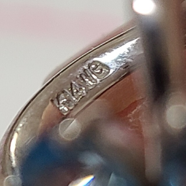 レディース　リング　k14  ホワイトゴールド レディースのアクセサリー(リング(指輪))の商品写真