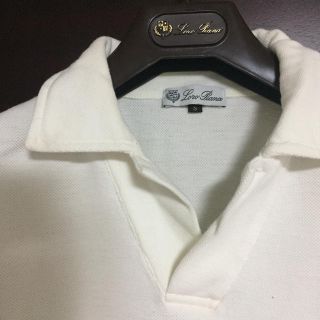 ロロピアーナ(LORO PIANA)の最終値下げ/ロロピアーナ Loro Piana ポケット付きポロ、ホワイト(ポロシャツ)