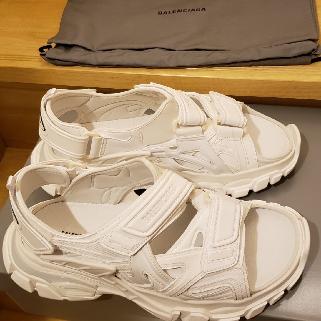 国内正規BALENCIAGA　トラックサンダル白　美　42