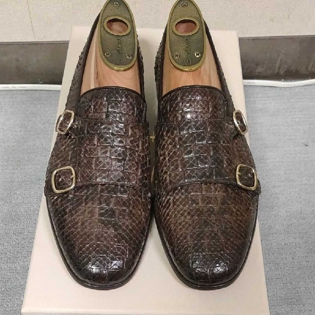 Santoni(サントーニ)の【新品未使用】santoni サントーニ ローファー ワニ皮 クロコダイル メンズの靴/シューズ(ドレス/ビジネス)の商品写真