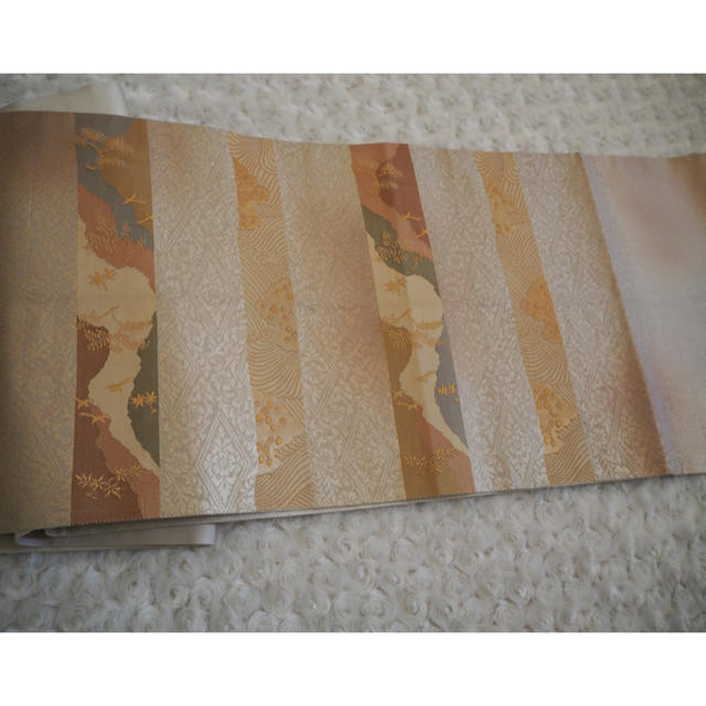 正絹 袋帯 六通 レディースの水着/浴衣(帯)の商品写真