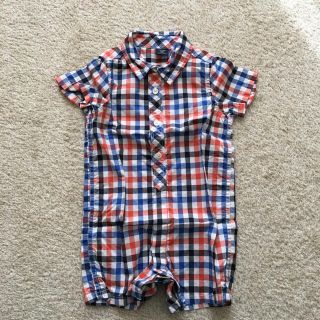 ベビーギャップ(babyGAP)のbabyGap チェック柄カバーオール(カバーオール)