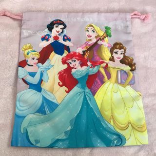 ディズニー(Disney)の新品☆大きめ巾着☆プリンセス(体操着入れ)