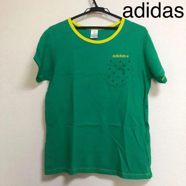 adidas(アディダス)のadidas アディダス  Tシャツ　胸ポケット付 レディースのトップス(Tシャツ(半袖/袖なし))の商品写真