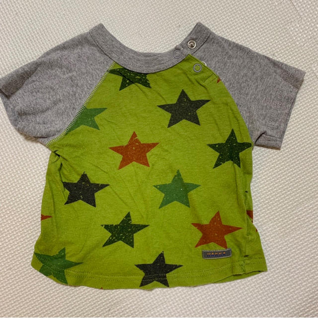 hakka baby(ハッカベビー)のハッカベビー  半袖ラグランTシャツ　星柄 キッズ/ベビー/マタニティのベビー服(~85cm)(Ｔシャツ)の商品写真