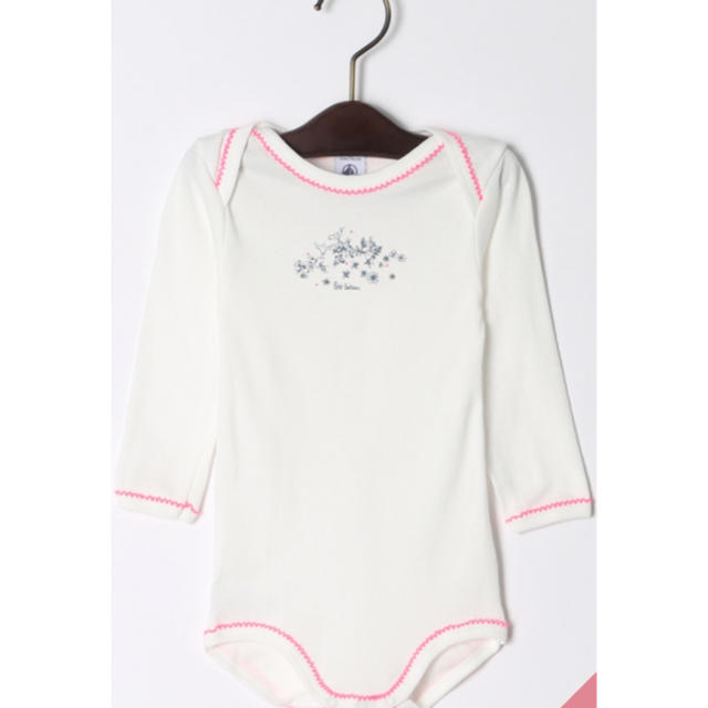 PETIT BATEAU(プチバトー)の【新品】Petit Bateau ロンパース3枚セット キッズ/ベビー/マタニティのベビー服(~85cm)(ロンパース)の商品写真