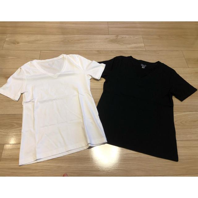 GU(ジーユー)のＧＵ　Tシャツ2枚組 レディースのトップス(Tシャツ(半袖/袖なし))の商品写真