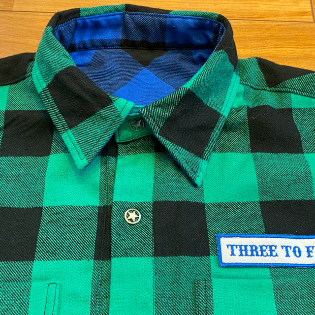 【THREE3 TO2 FIVE5/SIX K】バッファローチェック シャツ