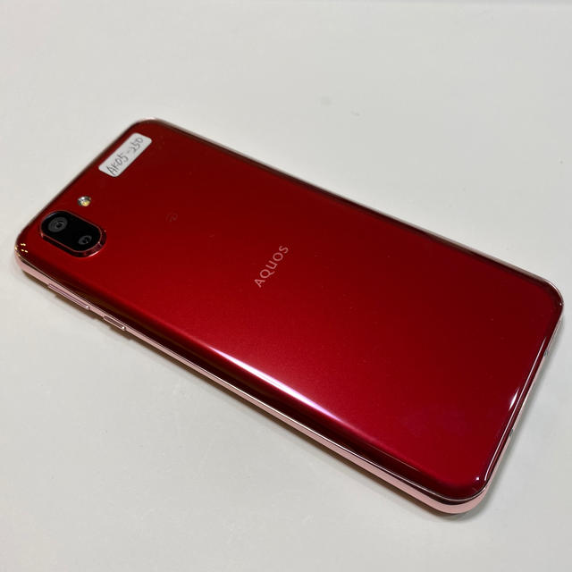 AQUOS(アクオス)の美品☆Softbank☆706SH☆ワインレッド☆AK05-250 スマホ/家電/カメラのスマートフォン/携帯電話(スマートフォン本体)の商品写真