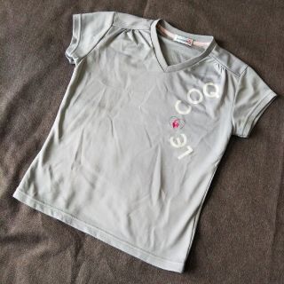 ルコックスポルティフ(le coq sportif)の★140★ルコック 半袖Tシャツ グレー★カットソー ねずみ色★スポーツ★(Tシャツ/カットソー)