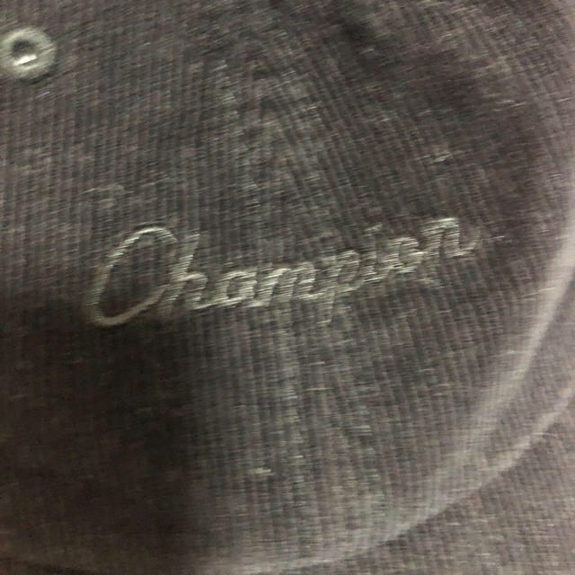 Champion(チャンピオン)のchampion コーデュロイ　ローキャップ　キャップ　黒 レディースの帽子(キャップ)の商品写真
