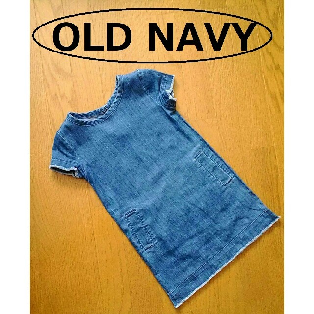 Old Navy(オールドネイビー)のOLD NAVY キッズ デニム ワンピース  キッズ/ベビー/マタニティのキッズ服女の子用(90cm~)(ワンピース)の商品写真