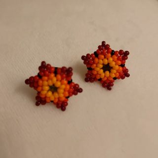 チチカカ(titicaca)のチチカカ  太陽の様なお花ピアス(ピアス)