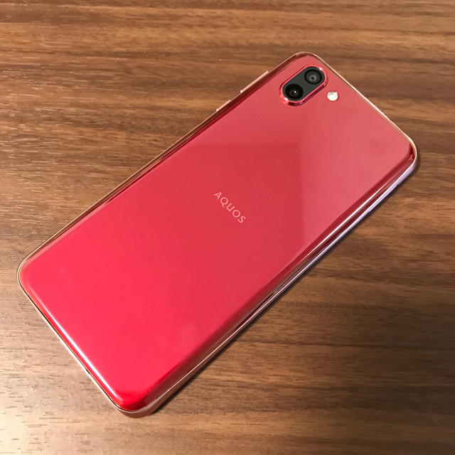 AQUOS(アクオス)のsoftbank 706SH SHARP AQUOS R2 ローズレッド スマホ/家電/カメラのスマートフォン/携帯電話(スマートフォン本体)の商品写真