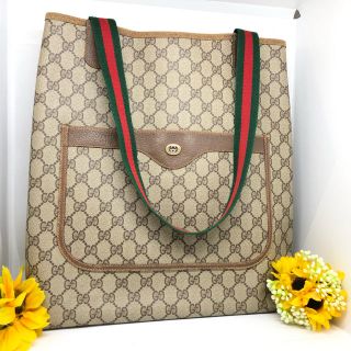 グッチ(Gucci)の【⭐️美品⭐️】 グッチ シェリーライン トートバッグ GGキャンバス(トートバッグ)