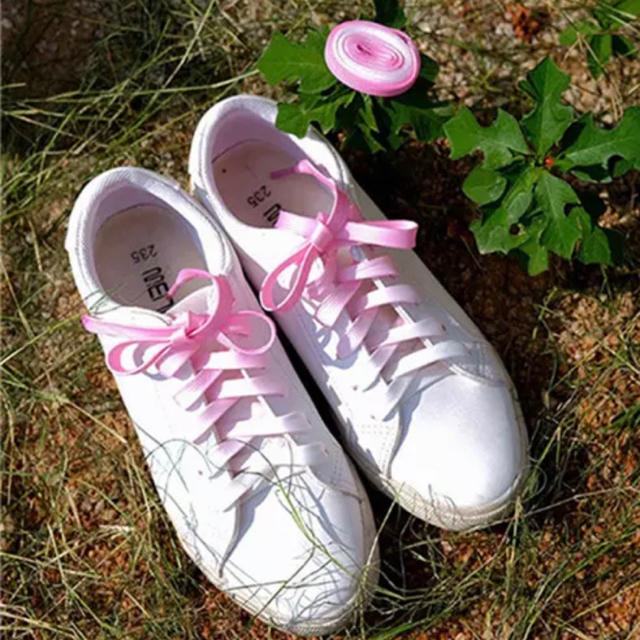 靴ひも シューレース グラデーション ピンク レディースの靴/シューズ(その他)の商品写真