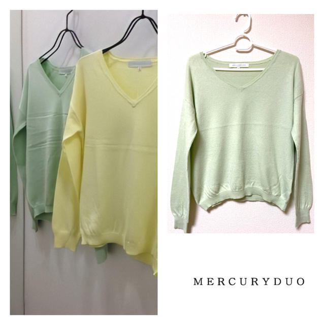 MERCURYDUO(マーキュリーデュオ)のマーキュリーデュオ ♡シャーベットカラー　春ニット レディースのトップス(ニット/セーター)の商品写真