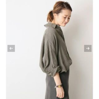 ドゥーズィエムクラス(DEUXIEME CLASSE)の定価3.2万　Deuxieme Classe WIDE LINEN シャツ(シャツ/ブラウス(長袖/七分))