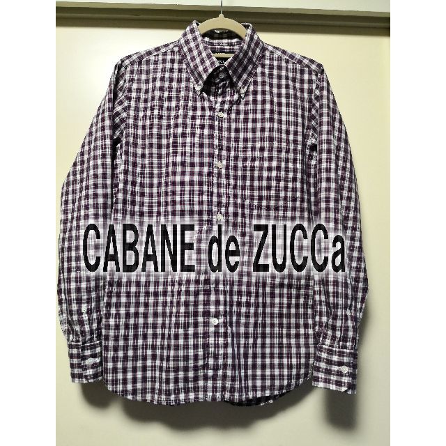 H081 CABANE de ZUCCa ロングスリーブチェックシャツ