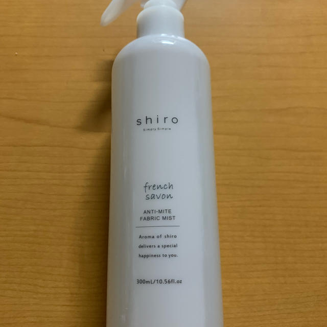 shiro(シロ)のshiro ピオニー アンチマイトファブリックミスト フレンチサボン　300ml インテリア/住まい/日用品の日用品/生活雑貨/旅行(その他)の商品写真