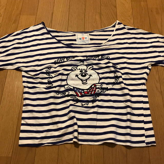 wc(ダブルシー)の最終値下げ　WC くまたん　ボーダー  Tシャツ レディースのトップス(Tシャツ(半袖/袖なし))の商品写真