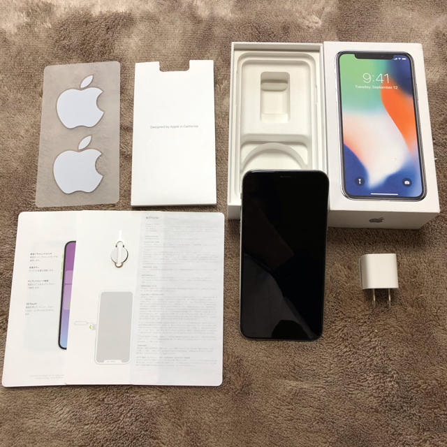 SIMフリー iPhone X Silver 64 GB au 今ならほぼ即納! 49.0%割引 www