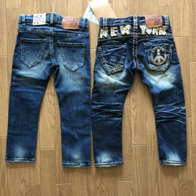 NEW YORK PAPA(ニューヨークパパ)のNEW YORK PAPA デニムパンツ 110 キッズ/ベビー/マタニティのキッズ服男の子用(90cm~)(パンツ/スパッツ)の商品写真