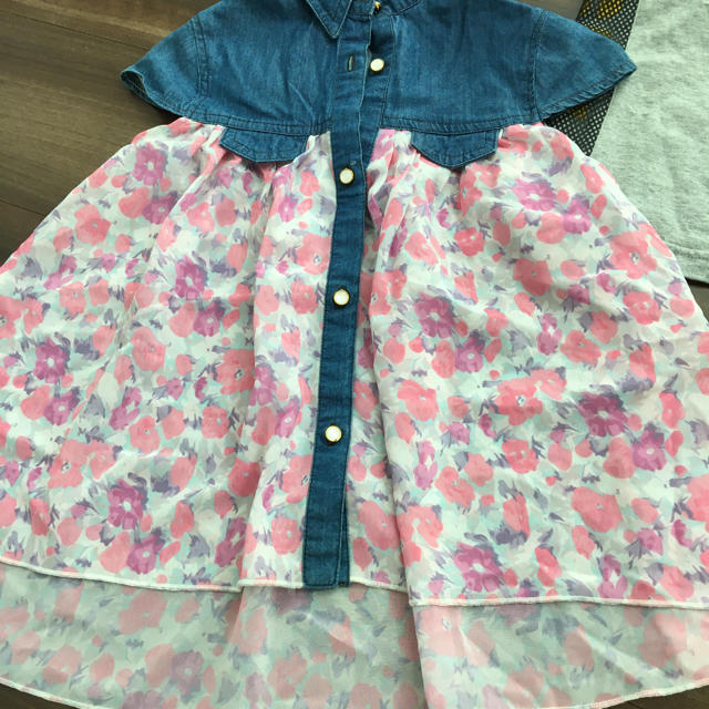 AZUL by moussy(アズールバイマウジー)の110 三枚セット キッズ/ベビー/マタニティのキッズ服女の子用(90cm~)(Tシャツ/カットソー)の商品写真