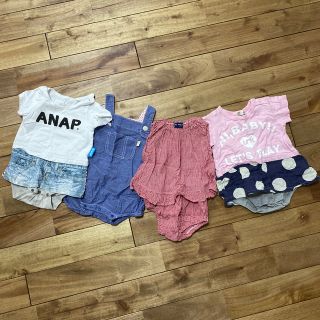 アナップ(ANAP)のANAP 可愛い70サイズのワンピース4枚set　girl🎀(ワンピース)