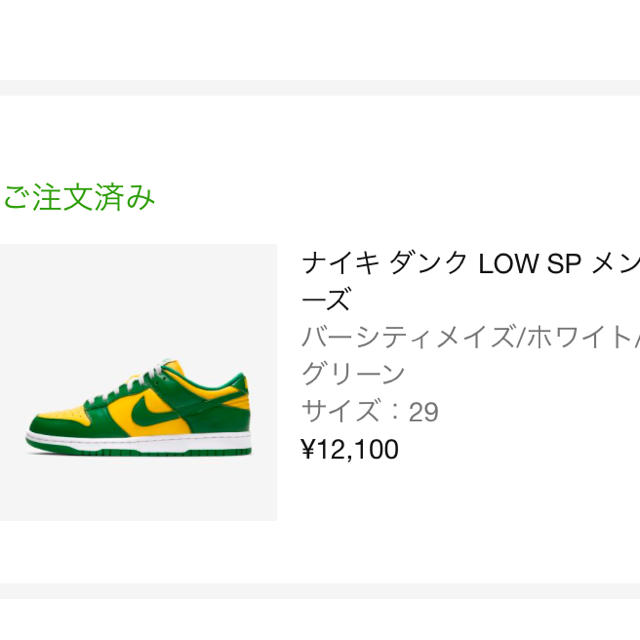 29.0 NIKE DUNK LOW BRAZIL US11