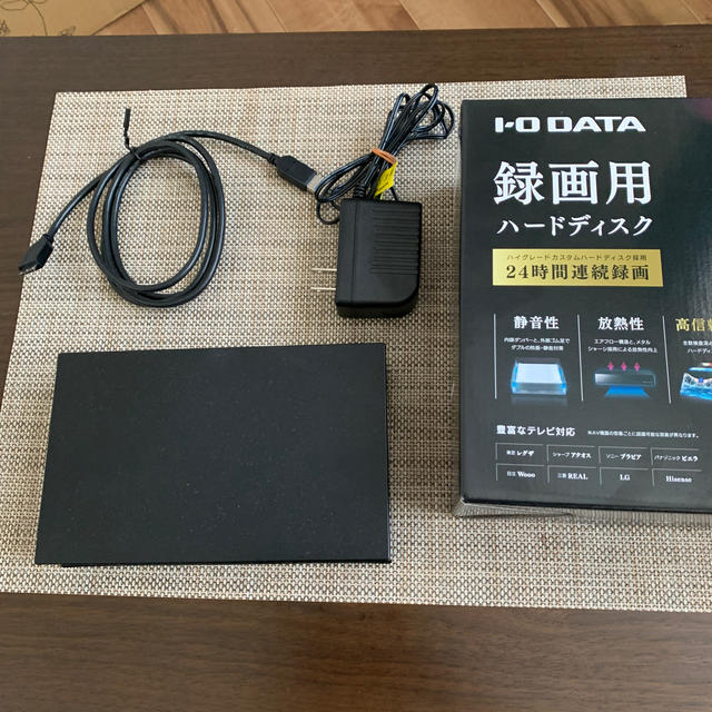 IODATA(アイオーデータ)の録画用外付けハードディスク スマホ/家電/カメラのテレビ/映像機器(テレビ)の商品写真