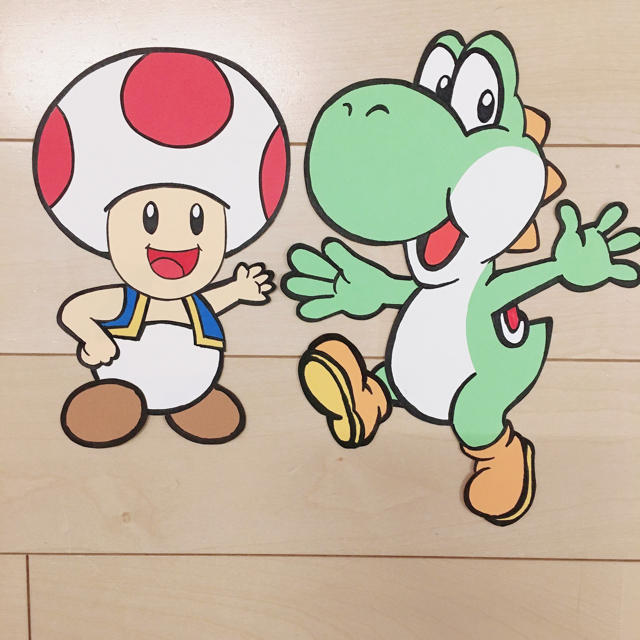 ⭐︎kn様専用ページ⭐︎マリオ誕生日　画用紙壁面飾り ハンドメイドのパーティー(その他)の商品写真