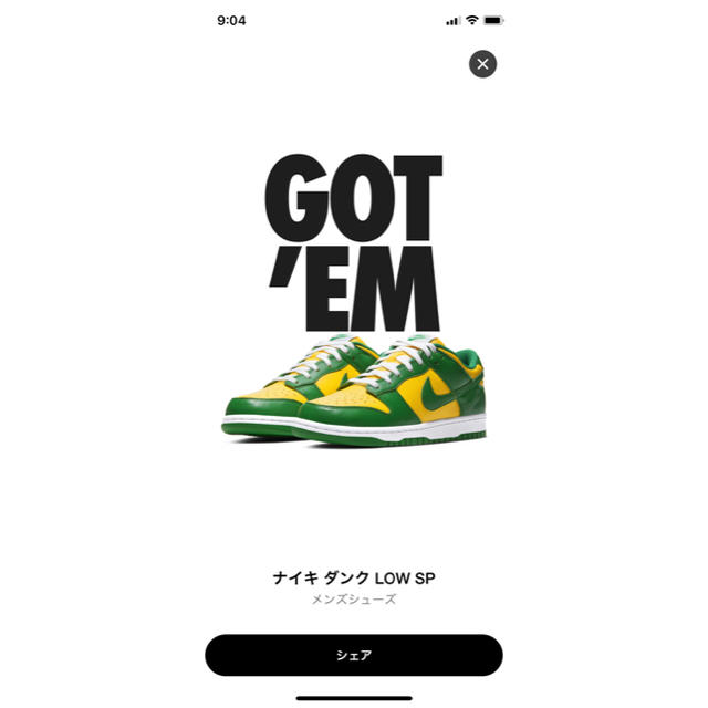 NIKE DUNK LOW brazil靴/シューズ