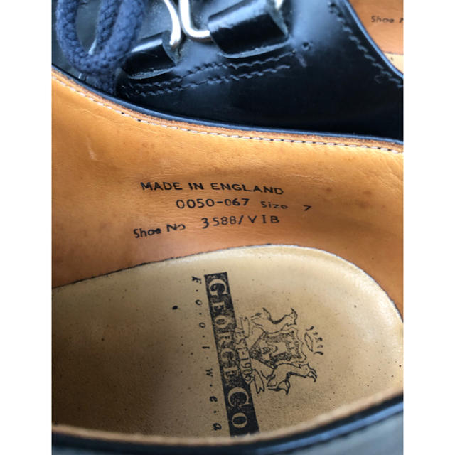 GEORGE COX(ジョージコックス)の中古 サイズ7 ジョージコックス ラバーソール ブラック メンズの靴/シューズ(ブーツ)の商品写真