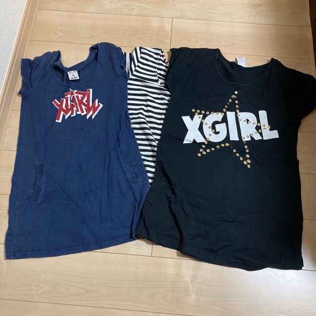 X-girl(エックスガール)のxgirl Tシャツ　3枚セット レディースのトップス(Tシャツ(半袖/袖なし))の商品写真