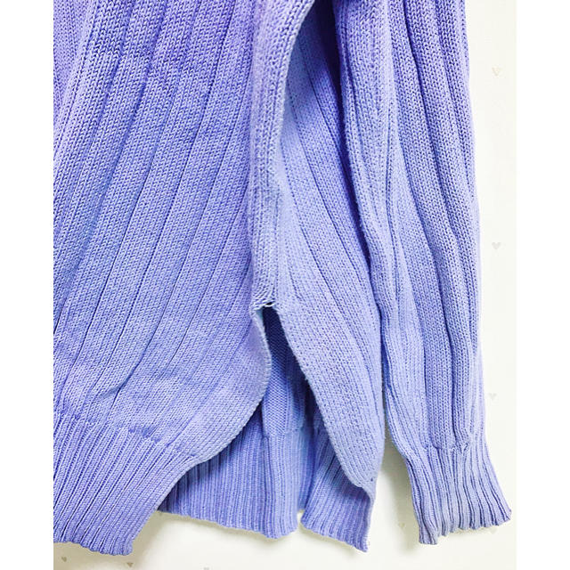 COS(コス)のCOS⭐︎RIBBED/CABLE KNIT LONG LILAC JUMPER レディースのトップス(ニット/セーター)の商品写真