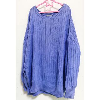 コス(COS)のCOS⭐︎RIBBED/CABLE KNIT LONG LILAC JUMPER(ニット/セーター)