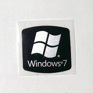 マイクロソフト(Microsoft)のwindows7黒エンブレムシール(PCパーツ)
