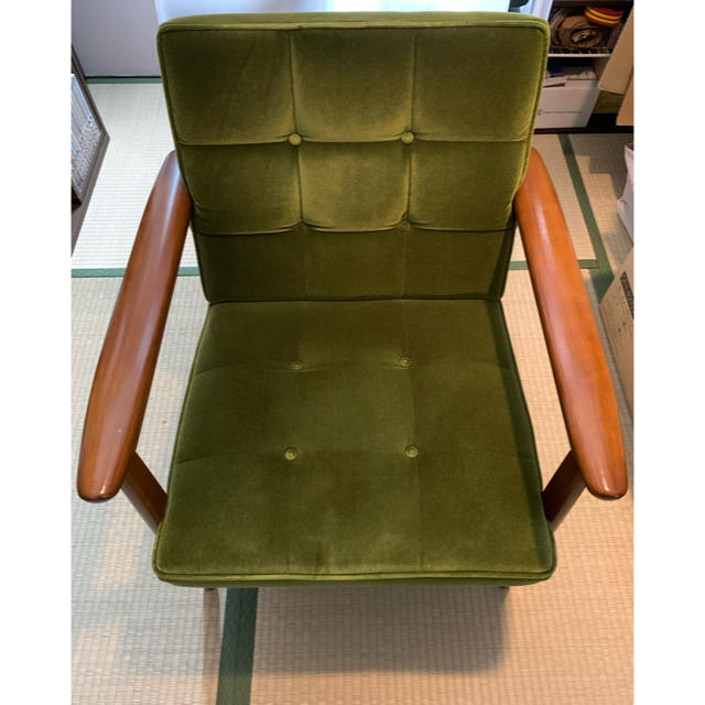 カリモク60 kチェア 1シーター モケットグリーン | www.jarussi.com.br