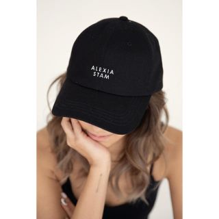 アリシアスタン(ALEXIA STAM)のSeparated Logo Cap Black(キャップ)