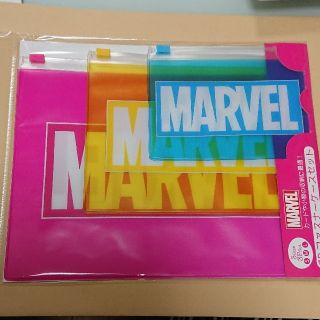 マーベル(MARVEL)の新品 MARVEL 3Pファスナーケース(ノート/メモ帳/ふせん)